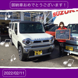 ハスラーJスタイルのご納車です♪
